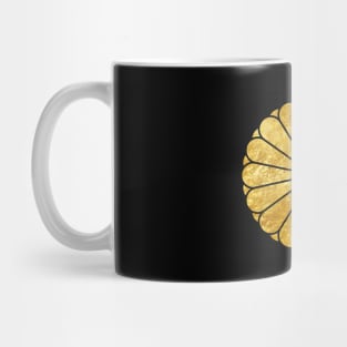 Kiku Chrysanthemum Mon faux gold Mug